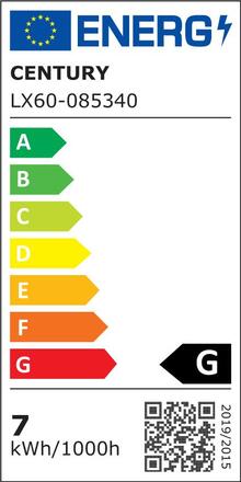 CENTURY LED SPOT LEXAR 60 MR16 6,5W GU5.3 4000K 450Lm 60d 50x46mm IP20 CEN LX60-085340