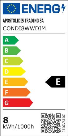 ACA Lighting LED FILAMENT E27 DIM ST64 8W 2700K 230V 980lm RA80 CONDI8WWDIM