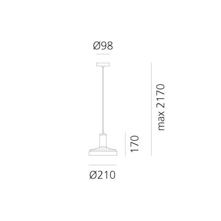 Artemide závěsné svítidlo Stablight C GU10 hnědé