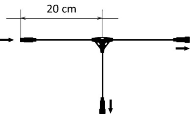 DecoLED Rozbočovač 2 výstupy - černý
