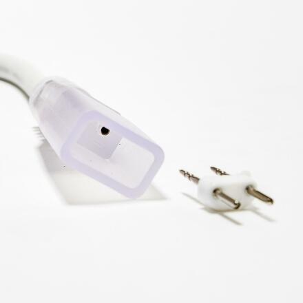 DecoLED Prodlužovací kabel pro dvoustranný LED Neon, IP67, 230V, 25 cm, bílý, samičí 2DN22