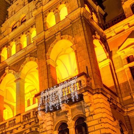 DecoLED LED světelná záclona - 1x1,5m, ledově bílá, 150 diod