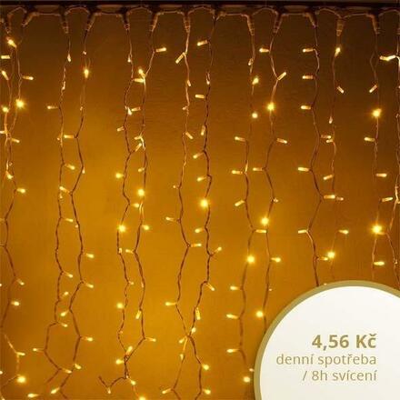 DecoLED LED světelná záclona, 1x12m, teple bílá, 1200 diod, IP67