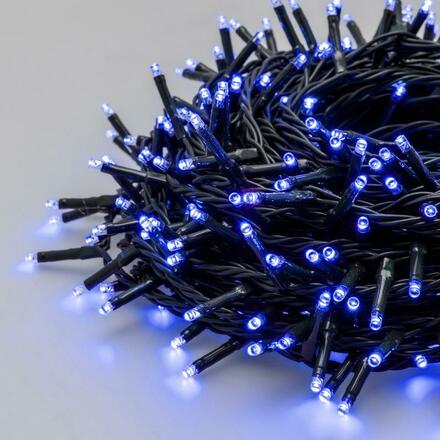 XmasKing LED řetěz 25,7m 360 LED 30V venkovní, 8 programů + časovač, modrá