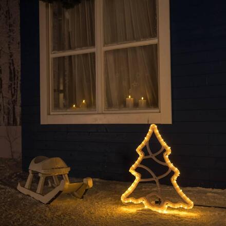 DecoLED LED světelný stromeček, 49 x 58 cm, teple bílá