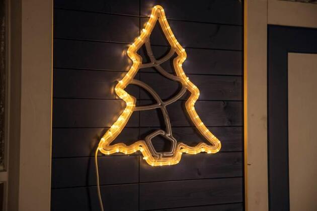 DecoLED LED světelný stromeček, 49 x 58 cm, teple bílá