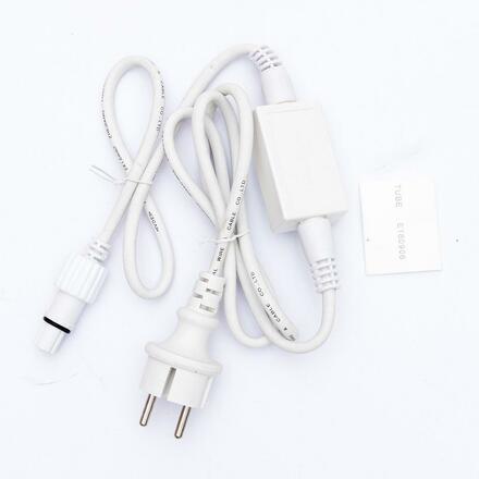 DecoLED Zdrojový kabel exteriér bílý, 1,5m, IP67 EFACX01