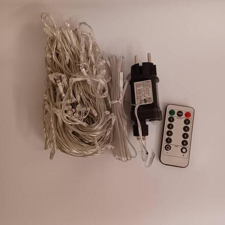 DecoLED LED světelný řetěz ELSLN, 20 m, 100 teple bílých diod, transparentní kabel