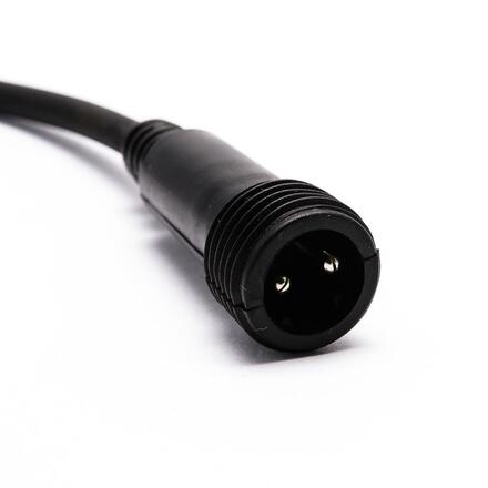 DecoLED Přípojka mezi světelnou hadicí a systémy EASY FIX 0,25m, černý, samčí, IP44