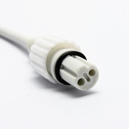 DecoLED Přípojka mezi světelnou hadicí a systémy EASY FIX 0,25m, bílý, samičí