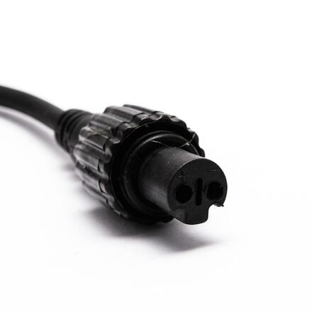 DecoLED Přípojka mezi světelnou hadicí a systémy EASY FIX 0,25m, černý, samičí