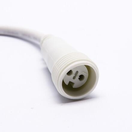 DecoLED Přípojka mezi světelnou hadicí a systémy EASY FIX 0,25m, bílý, samičí, IP67