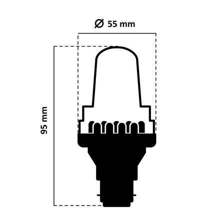 DecoLED LED flash žárovka