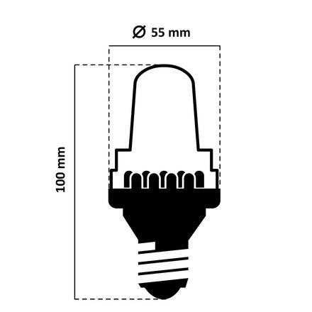 LED žárovka - FLASH, ledově bílá, patice E27