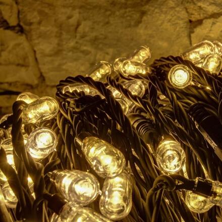 DecoLED LED světelný řetěz s MEGA LED, 100 m, 400 teple bílých diod