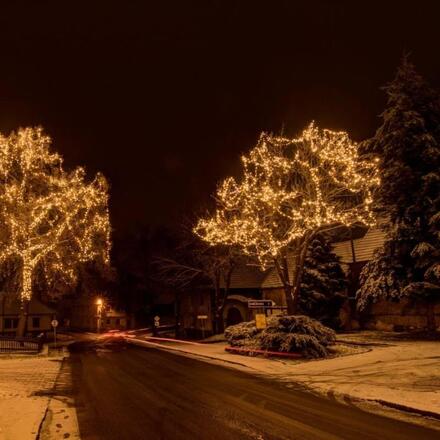 DecoLED LED světelný řetěz s MEGA LED, 100 m, 400 teple bílých diod