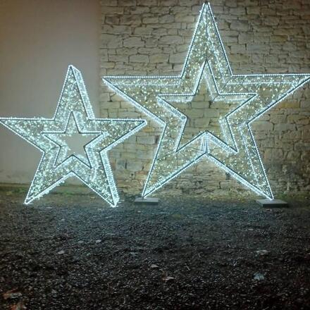 DecoLED LED světelný řetěz 100 m, ledově bílá s FLASH, 2000 diod, bílý kabel, IP67