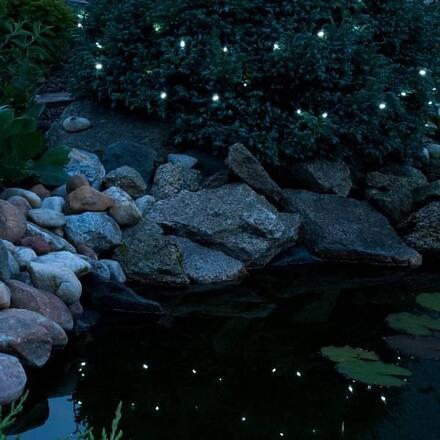 DecoLED Venkovní řetěz SOLAR 5 m, ledově bílá, 50 diod