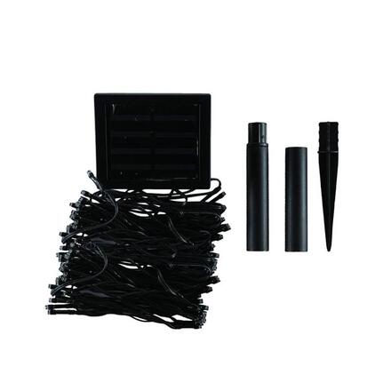 DecoLED Venkovní řetěz SOLAR 20 m, ledově bílá, 200 diod