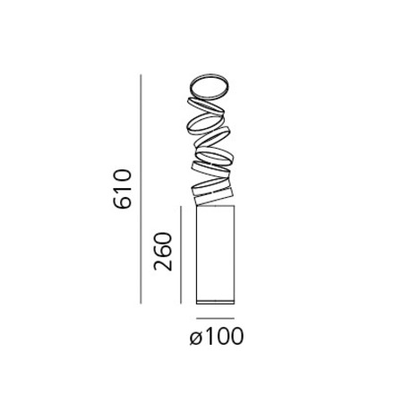 Artemide stolní svítidlo Decomposé Light Table Fumé E27 max 8 W