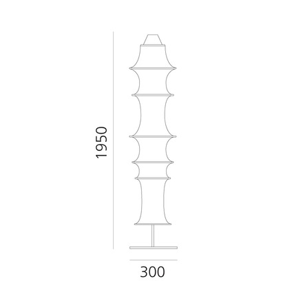 Artemide stojací lampa Falkland E27 max. 8 W Design Collection