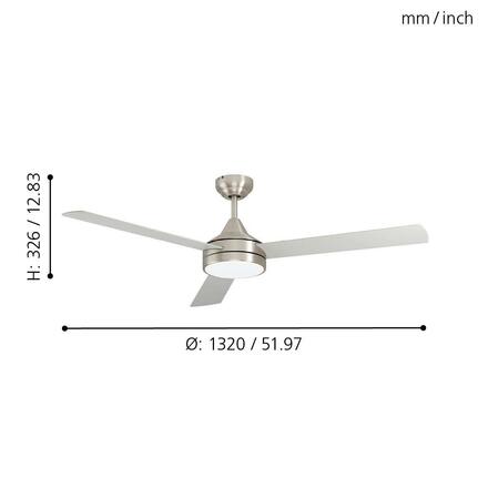 EGLO Ventilátor se svítidlem SESIMBRA EGLO 35081