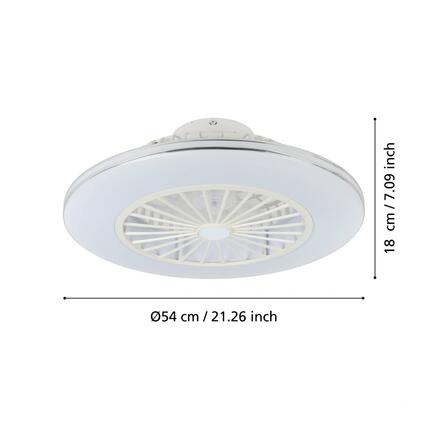EGLO Ventilátor se svítidlem LOVISCA EGLO 35142