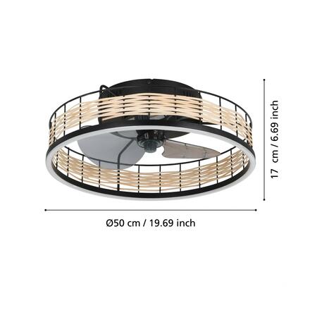 EGLO Ventilátor se svítidlem FRANA EGLO 35148