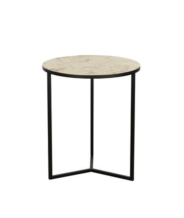 LIVING Stůl v.555 pr.480mm zlatá patina TOWADA 424007