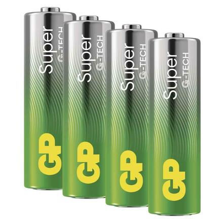 EMOS Alkalická baterie GP Super AA (LR6), 4 ks B01214