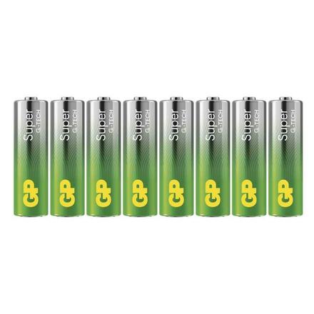 EMOS Alkalická baterie GP Super AA (LR6), 8 ks B01218