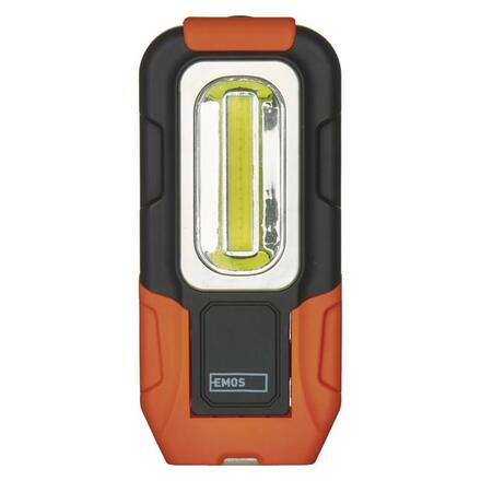 EMOS LED svítilna plastová, 3W COB LED, na 3x AAA 1440813100