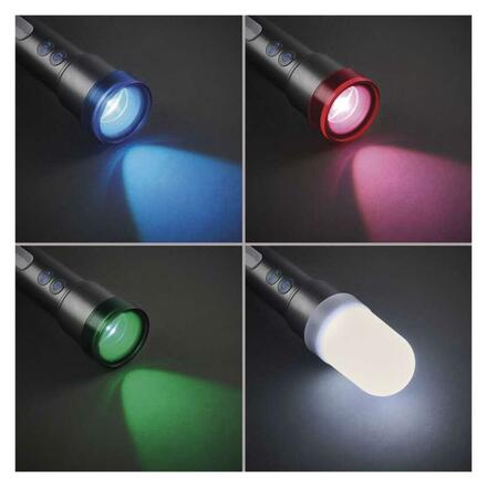 EMOS LED nabíjecí kovová svítilna, 600 lm, 1 200 mAh P3118