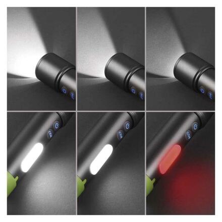 EMOS LED nabíjecí kovová svítilna, 600 lm, 1 200 mAh P3118