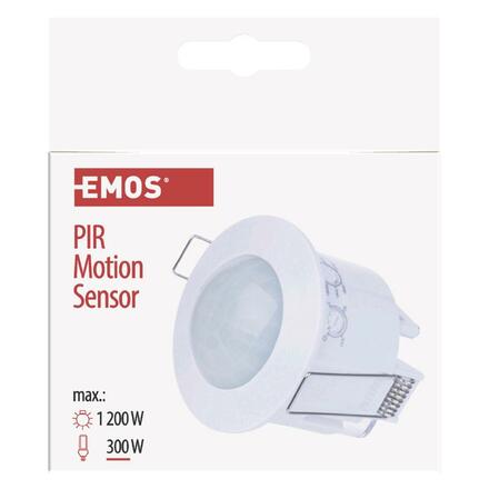 EMOS PIR senzor (pohybové čidlo) IP20 1200W, bílý G1160