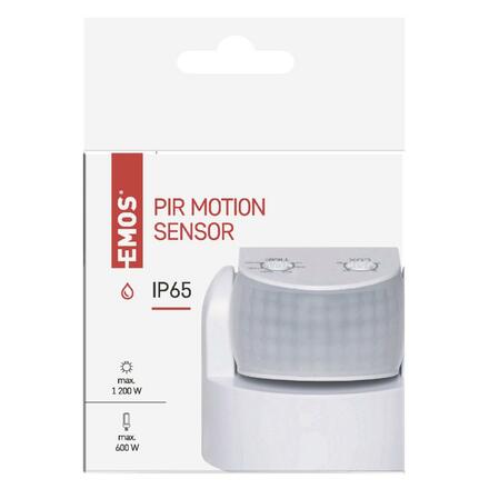 EMOS PIR senzor (pohybové čidlo) IP65 1200W, bílý G1240