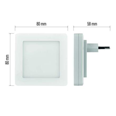 EMOS LED noční světlo P3316 s fotosenzorem do zásuvky P3316