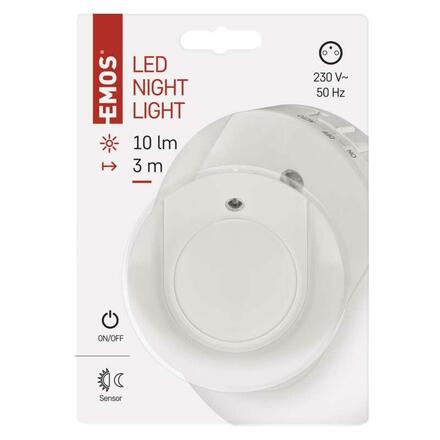 EMOS LED noční světlo P3317 s fotosenzorem do zásuvky P3317