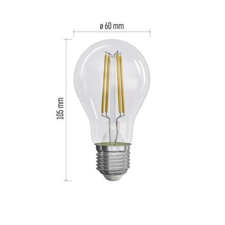EMOS LED žárovka Filament A60 / E27 / 5 W (75 W) / 1 060 lm / teplá bílá ZF5157
