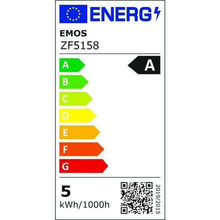 EMOS LED žárovka Filament A60 / E27 / 5 W (75 W) / 1 060 lm / neutrální bílá ZF5158