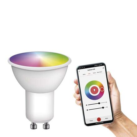 EMOS Chytrá LED žárovka GoSmart MR16 / GU10 / 4,8 W (35 W) / 400 lm / RGB / stmívatelná / Wi-Fi ZQW832R