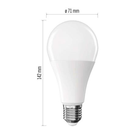 EMOS LED žárovka Classic A70 / E27 / 16 W (120 W) / 1901 lm / teplá bílá ZQ5E71