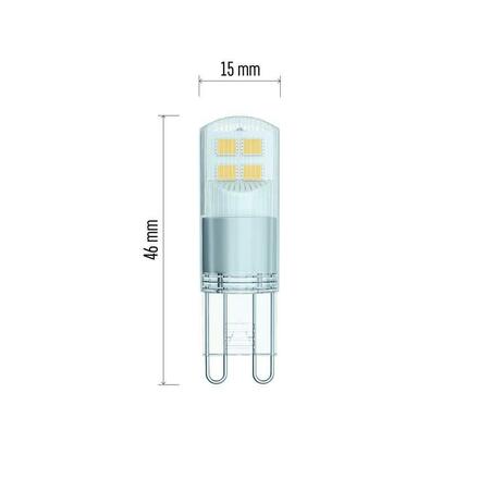 EMOS LED žárovka Classic JC / G9 / 1,9 W (22 W) / 210 lm / neutrální bílá ZQ9527