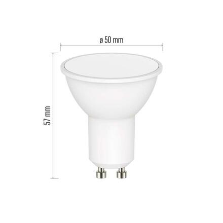 EMOS Chytrá LED žárovka GoSmart MR16 / GU10 / 4,8 W (35 W) / 400 lm / RGB / stmívatelná /Zigbee ZQZ832R