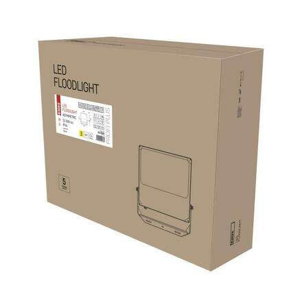 EMOS LED reflektor ASIMO 300 W, černý, neutrální bílá ZS1300A