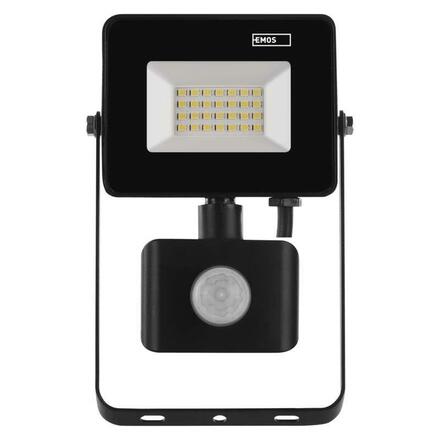 EMOS LED reflektor SIMPO s pohybovým čidlem, 20,5 W, černý, neutrální bílá ZS2322