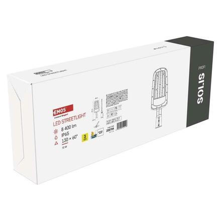 EMOS LED veřejné svítidlo SOLIS 70W, 8400 lm, neutrální bílá ZO0704