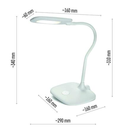 EMOS LED stolní lampa STELLA, bílá 1538154000