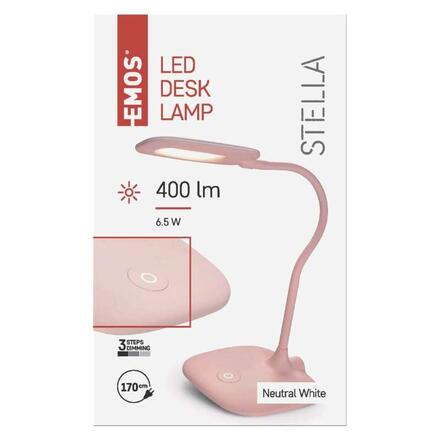 EMOS LED stolní lampa STELLA, růžová 1538156000