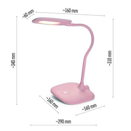 EMOS LED stolní lampa STELLA, růžová 1538156000